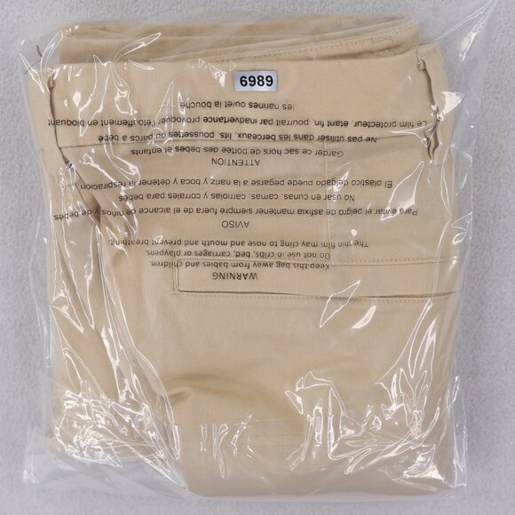 Lululemon Commission Classic-Fit Short 9" Oxford ABC Mens 38 Beige Golf M7AUES - Picture 12 of 12